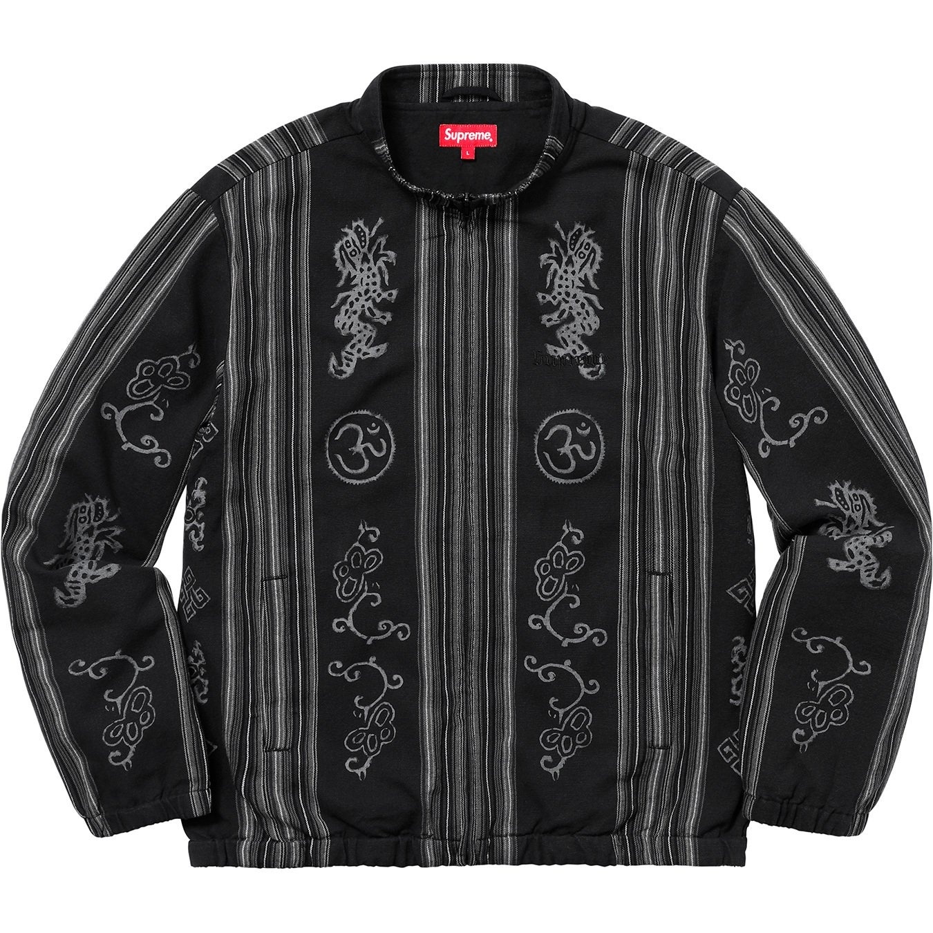 Woven Striped Batik Jacket view 2
